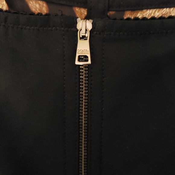 Dolce & Gabbana | Paneled Leopard Cady Dress - Picture 6 of 8